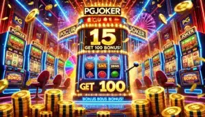 pgjoker สนุกสุดพิเศษ รับโบนัส 15 รับ 100
